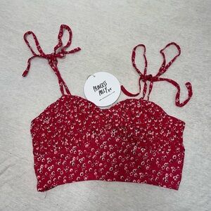 Princess Polly Carly Set Red Top